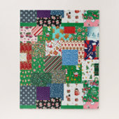 Weihnachts-Patchwork-Mischfarbe Puzzle (Vertikal)