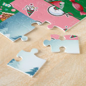 Weihnachts-Patchwork-Mischfarbe Puzzle (Seite)