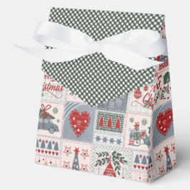 Weihnachts-Patchwork-Schachtel Geschenkschachtel