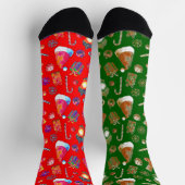Weihnachts-Pattern-Fun-Socken Socken (Oben)