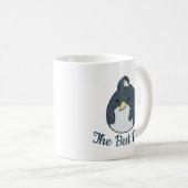 Weihnachts-Penguin Familie Bester Vater Personalis Kaffeetasse (VorderseiteRechts)