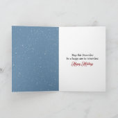 Weihnachts-Penguin-Familie in Schneeflocken Karte (Innenseite)