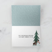 Weihnachts-Penguin Familienurlaubskarte Feiertagskarte (Innenseite)