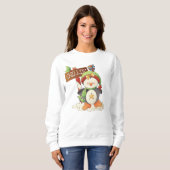 Weihnachts-Penguin-Frauen Sweatshirt (Vorne ganz)