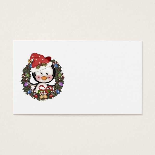 Weihnachts-Penguin Holiday Wreath (Vorderseite)