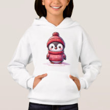 Weihnachts-Penguin-Kinder-Hoodie