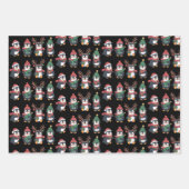 Weihnachts-Penguin Lover Niedlicher Tiere Familien Geschenkpapier Set (Vorderseite)