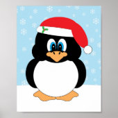Weihnachts-Penguin Print Poster (Vorne)