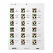 Weihnachts-Penguin-Rückgabe/ Versandadresse-Etiket Adressaufkleber (Vorne)