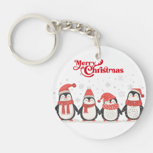 Weihnachts-Penguin-Schlüsselanhänger Schlüsselanhänger