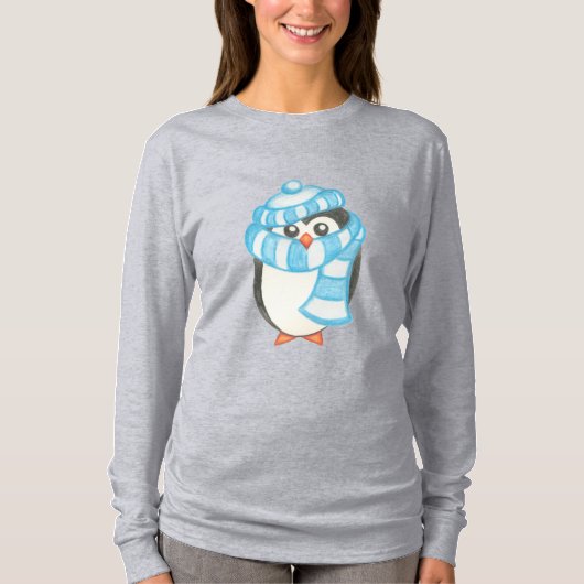 Weihnachts-Penguin-T - Shirt (Vorderseite)
