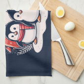 Weihnachts-Penguin von Rp Geschirrtuch (Viertel Falte)