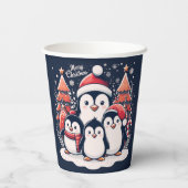 Weihnachts-Penguin von Rp Pappbecher (Rückseite)