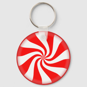 Weihnachts Peppermint Basic Schlüsselanhänger