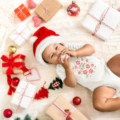 Weihnachts Peppermint Candy Baby Strampler