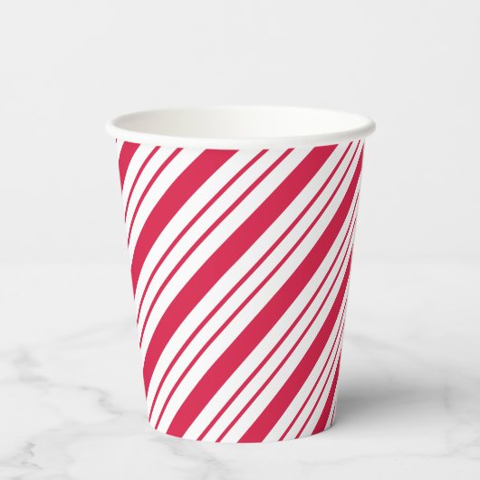 Weihnachts Peppermint Candy Cane Kaffee Drink Pappbecher (Rückseite)