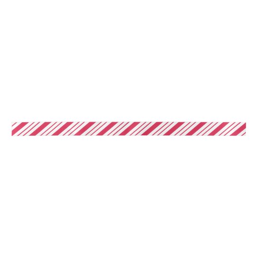Weihnachts Peppermint Candy Cane Kunsthandwerk Gif Satinband (Vorderseite)
