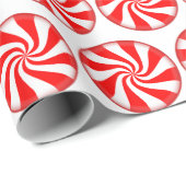 Weihnachts Peppermint Candy Geschenkpapier (Rolleneckpunkt)