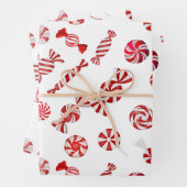 Weihnachts Peppermint Candy Geschenkpapier Set (Beispiel)