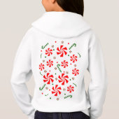 Weihnachts Peppermint Candy Hoodie (Rückseite)
