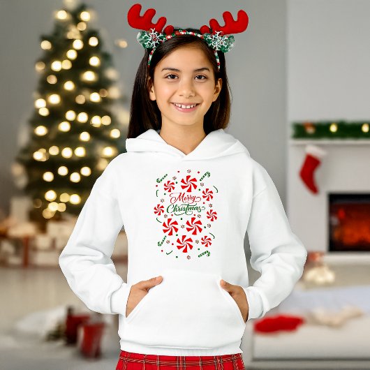 Weihnachts Peppermint Candy Hoodie