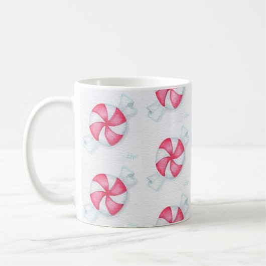 Weihnachts Peppermint Candy Kaffeetasse (Links)