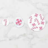 Weihnachts Peppermint Candy Konfetti (Rückseiten)