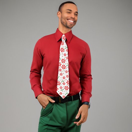 Weihnachts Peppermint Candy Krawatte