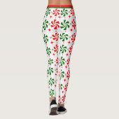 Weihnachts Peppermint Candy Leggings (Rückseite)