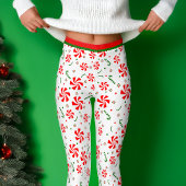 Weihnachts Peppermint Candy Leggings