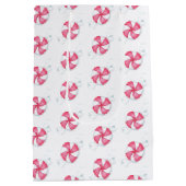 Weihnachts Peppermint Candy Mittlere Geschenktüte (Rückseite)