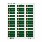 Weihnachts Peppermint Candy Return Address Label (Vorne)
