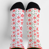 Weihnachts Peppermint Candy Socks Socken (Oben)