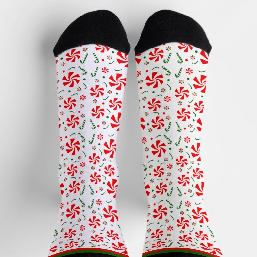 Weihnachts Peppermint Candy Socks Socken (Oben)