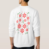 Weihnachts Peppermint Candy Sweatshirt (Rückseite)