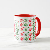 Weihnachts Peppermint Candy Tasse (VorderseiteRechts)