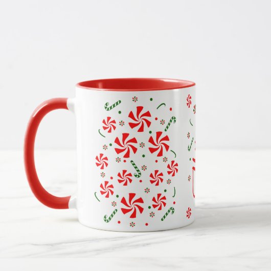 Weihnachts Peppermint Candy Tasse (Links)