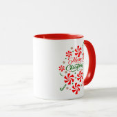 Weihnachts Peppermint Candy Tasse (VorderseiteRechts)