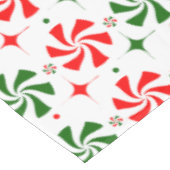 Weihnachts Peppermint Candy Tischdecke (Schrägansicht)