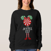 Weihnachts Peppermint Candy Ugly Weihnachtskraut Sweatshirt (Vorderseite)
