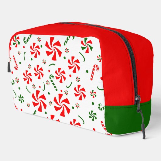 Weihnachts Peppermint Candy Waschbeutel (Rechte Ecke)