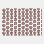 Weihnachts Peppermint Hot Cocoa Snowman Geschenkpapier Set (Vorderseite 3)