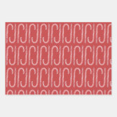 Weihnachts Peppermint Hot Cocoa Snowman Geschenkpapier Set (Vorderseite 2)