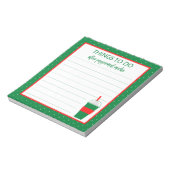 Weihnachts Peppermint Mocha Kaffee zu erzählen Notizblock (Rotiert)