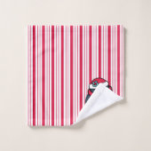 Weihnachts Peppermint Pinguin Handtuch Set (Waschlappen)