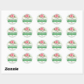 Weihnachts Peppermint Scented Hand Scrub Labels Runder Aufkleber (Blatt)
