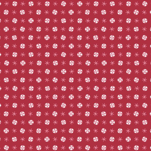 Weihnachts Peppermint Snowflake Polka Dot Geschenkpapier