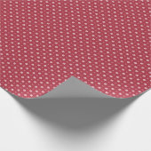 Weihnachts Peppermint Snowflake Polka Dot Geschenkpapier (Ecke)