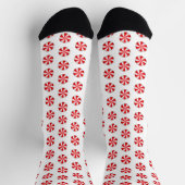 Weihnachts-Peppermint Socken (Oben)