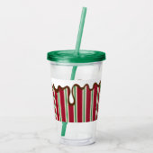 Weihnachts-Peppermint-Tumbler Acryltrinkbecher (Rückseite)
